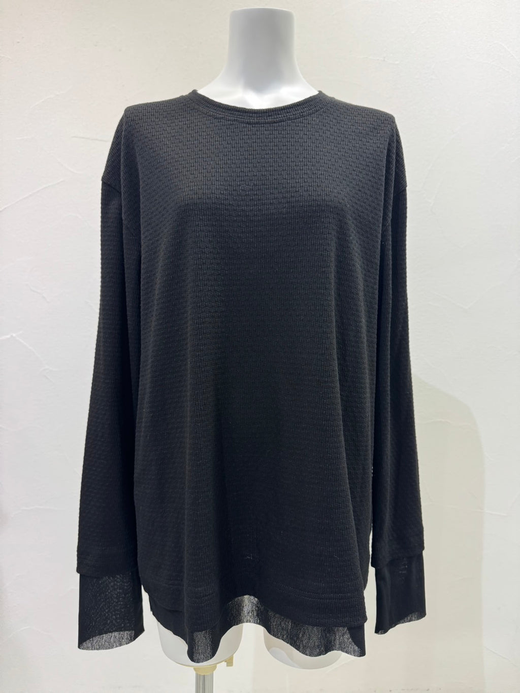 【予約⚡︎販売】モザイクジャガード長袖トップス／710559／CYAN TOKYO／2027SS #1