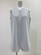 【予約⚡︎販売】ノースリドットVネックヘンリー／710563／CYAN TOKYO／2027SS #1