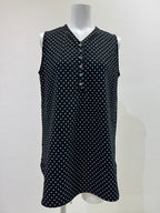 【予約⚡︎販売】ノースリドットVネックヘンリー／710563／CYAN TOKYO／2027SS #1