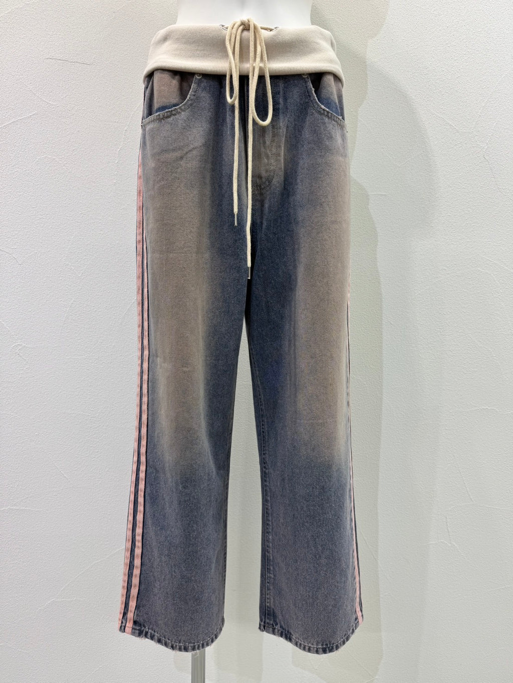 【予約⚡︎販売】オーバーダイリブデニムパンツ／710573／CYAN TOKYO／2027SS #1