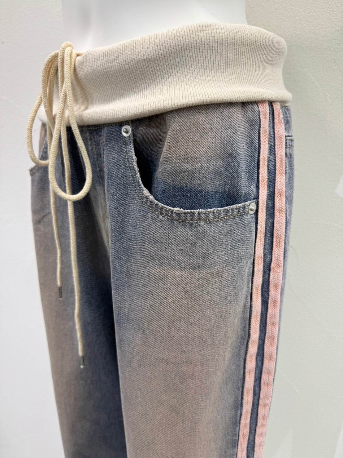 【予約⚡︎販売】オーバーダイリブデニムパンツ／710573／CYAN TOKYO／2027SS #1