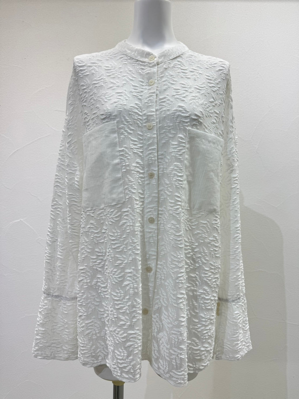 【予約⚡︎販売】メッシュジャガードフィットシャツ／710576／CYAN TOKYO／2027SS #1