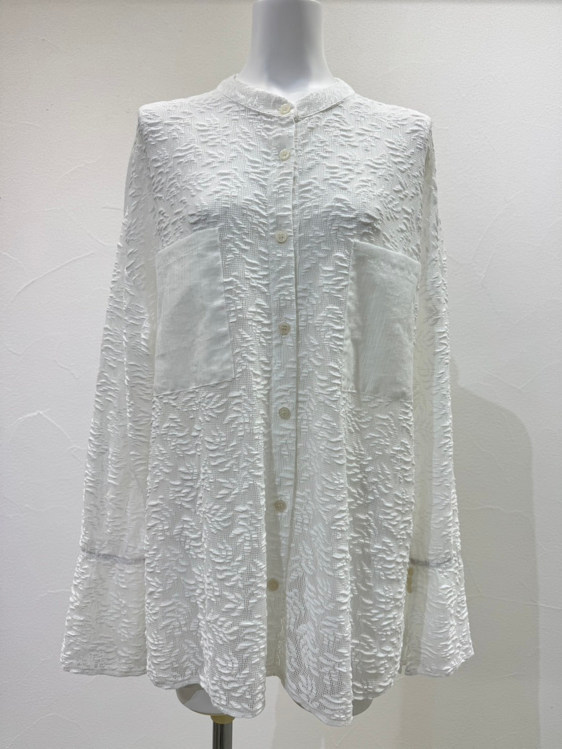 【予約⚡︎販売】メッシュジャガードフィットシャツ／710576／CYAN TOKYO／2027SS #1