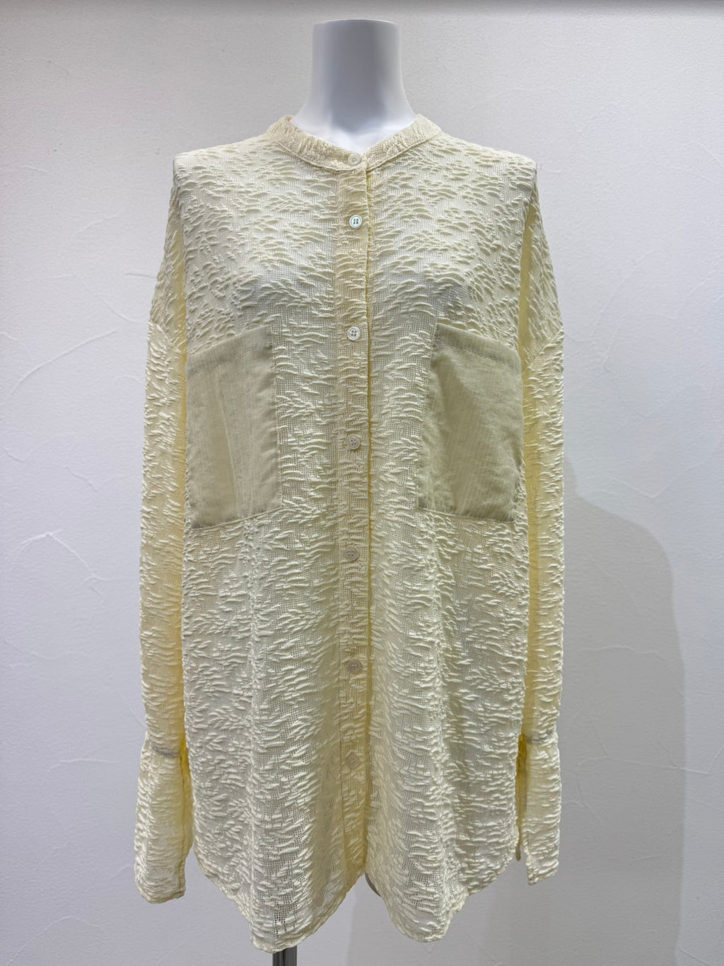 【予約⚡︎販売】メッシュジャガードフィットシャツ／710576／CYAN TOKYO／2027SS #1