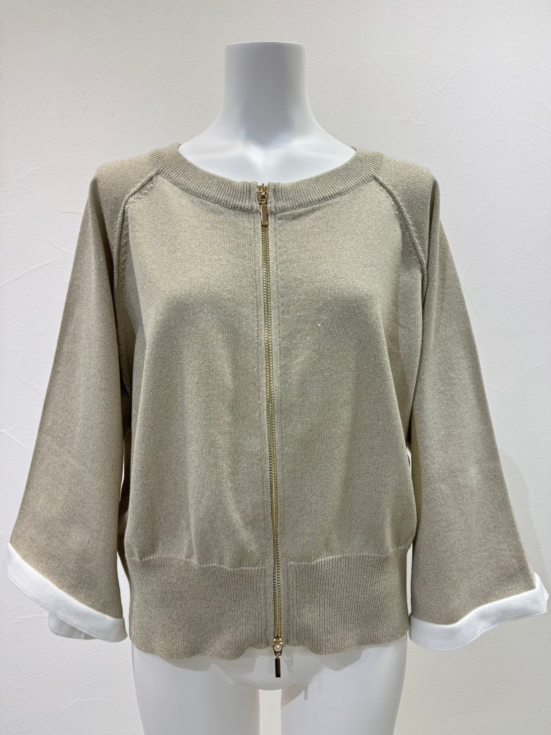 【予約⚡︎販売】フレアスリーブラメショートニット／710580／CYAN TOKYO／2027SS #1