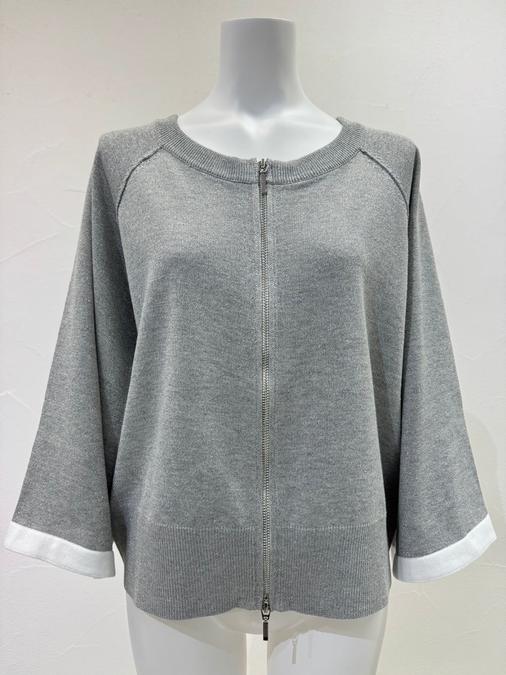 【予約⚡︎販売】フレアスリーブラメショートニット／710580／CYAN TOKYO／2027SS #1