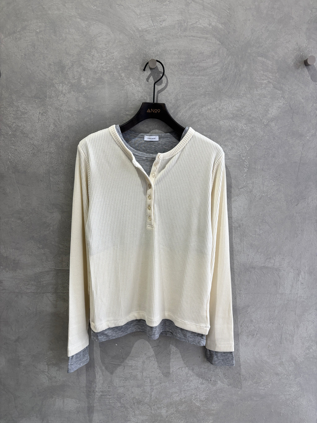 【予約販売】レイヤード調ヘンリーネック／le vent souffle