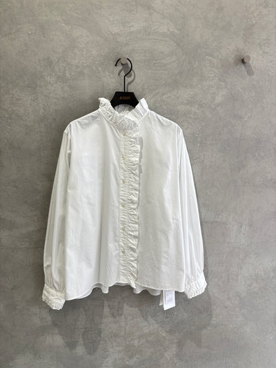 【予約販売】フリルシャツ／le vent souffle