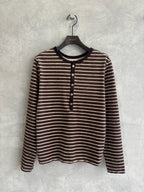 2WAYコーデュロイボーダーヘンリーネックロンT／8651002／LE MÉLANGE／2026 AW #2