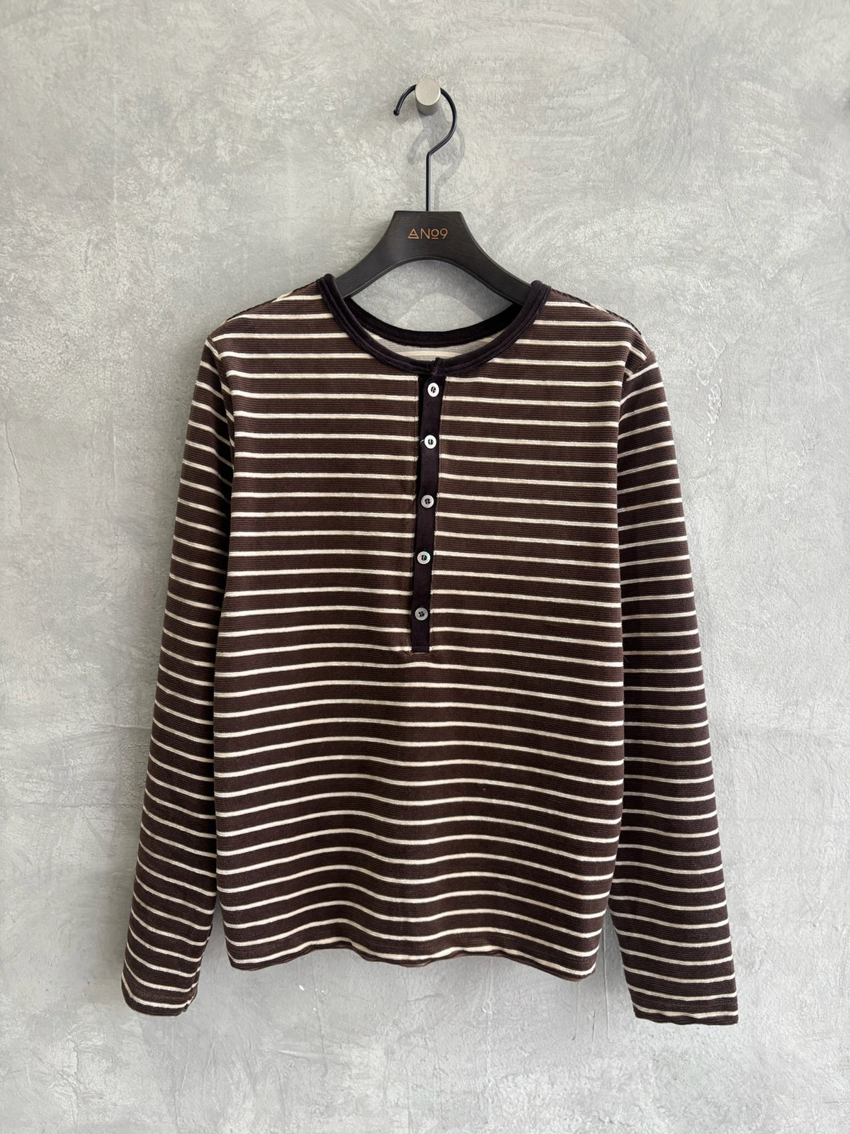 2WAYコーデュロイボーダーヘンリーネックロンT／8651002／LE MÉLANGE／2026 AW #2