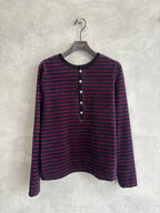 2WAYコーデュロイボーダーヘンリーネックロンT／8651002／LE MÉLANGE／2026 AW #2