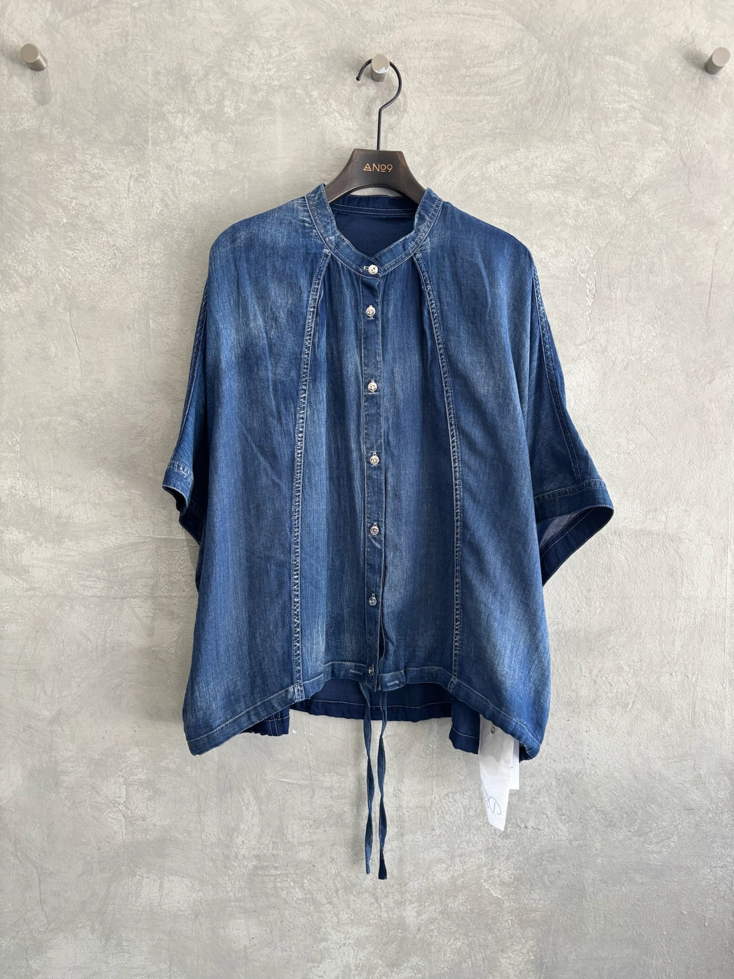 シアーデニムポンチョブラウス／CYNICAL