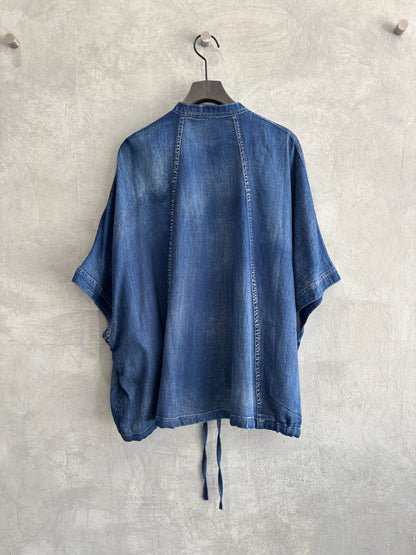 シアーデニムポンチョブラウス／CYNICAL