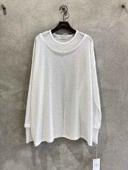 チュールコンビフロントトップス／CYAN tokyo