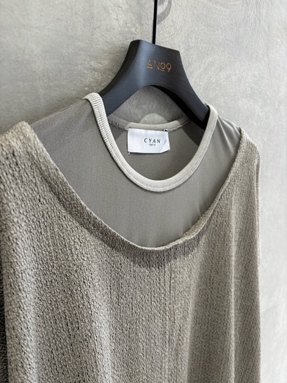 チュールコンビフロントトップス／CYAN tokyo