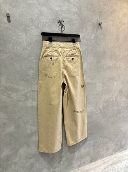 プリントコットンツイルパンツ／LE MÉLANGE