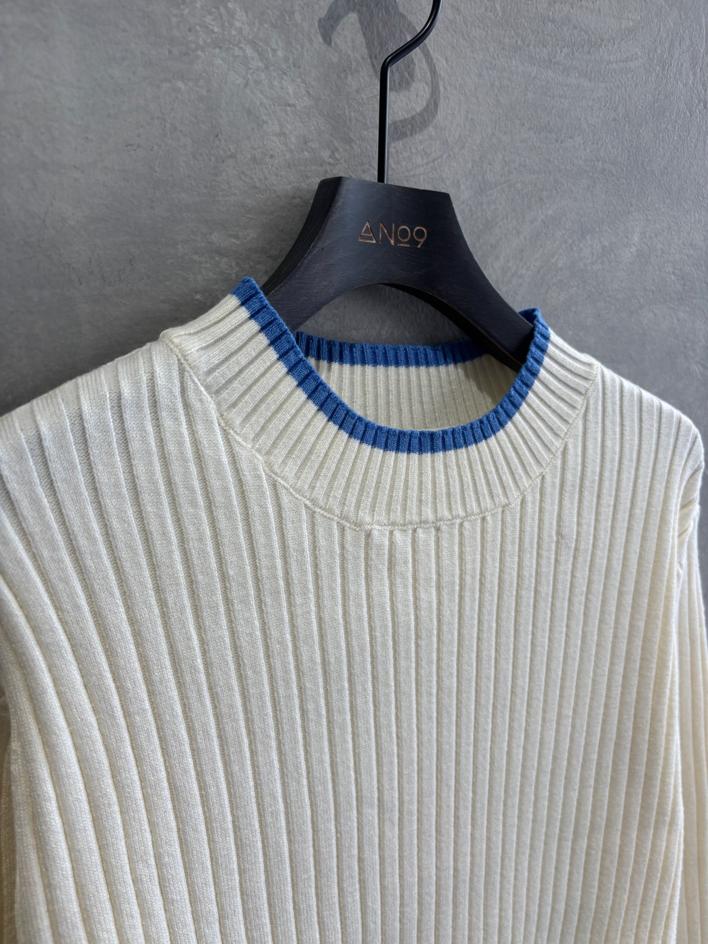 【再入荷】3カラー配色リブニット／LHELBIE