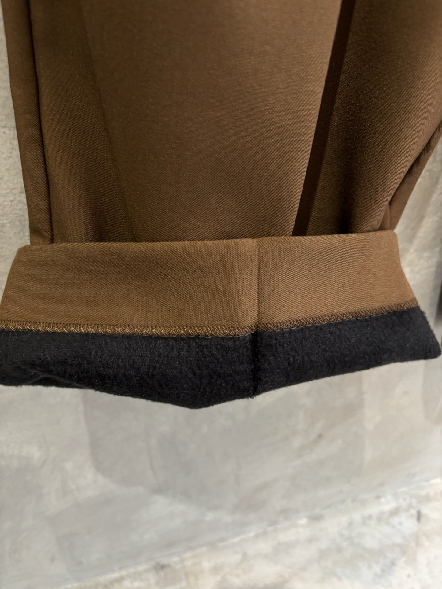 裏起毛タックワイドパンツ／Dignite collier