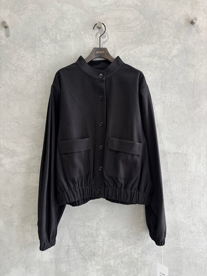 ワイドスリーブウーリーショートブルゾン／CYAN tokyo