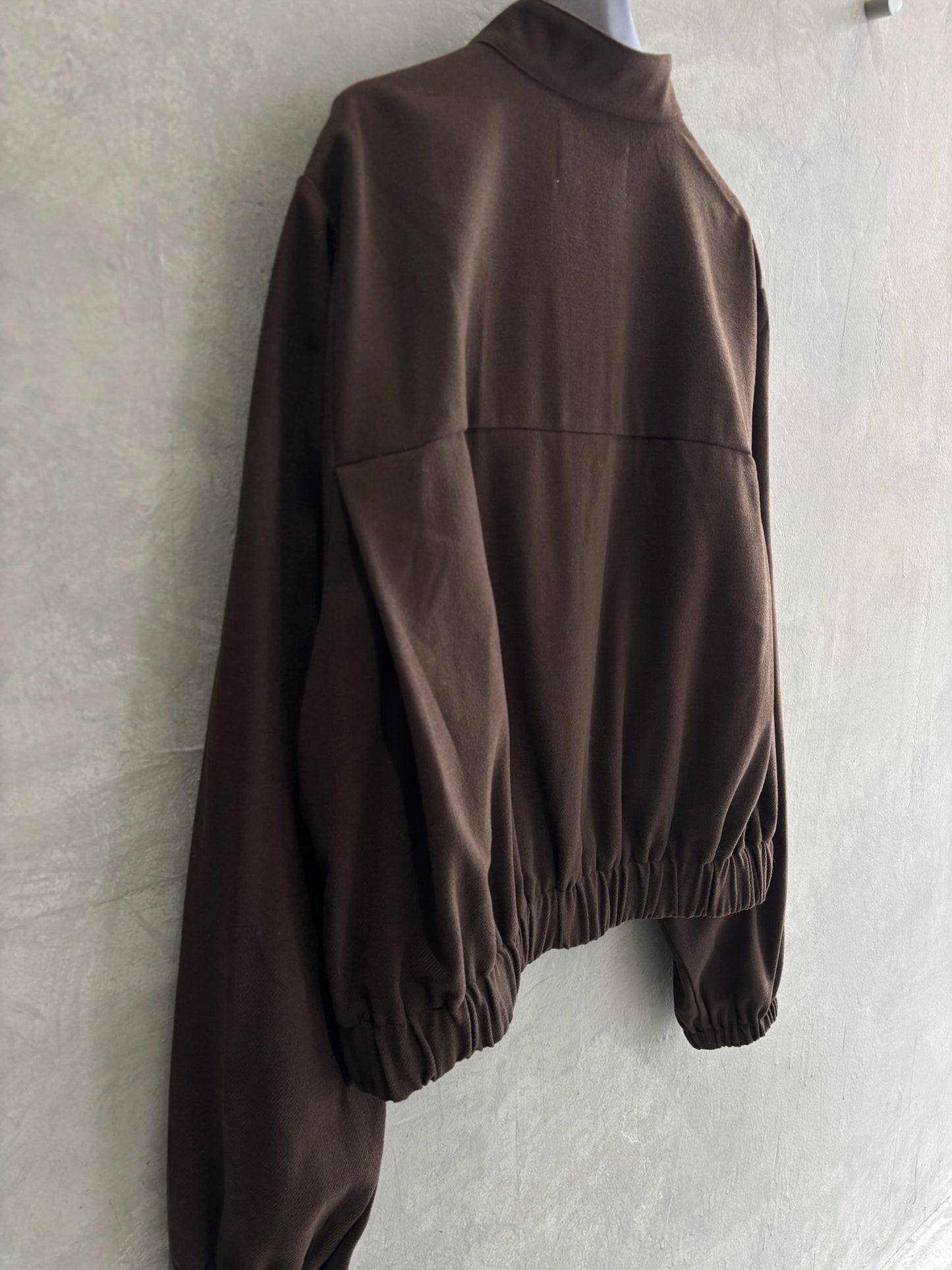 ワイドスリーブウーリーショートブルゾン／CYAN tokyo