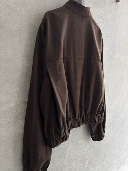 ワイドスリーブウーリーショートブルゾン／CYAN tokyo