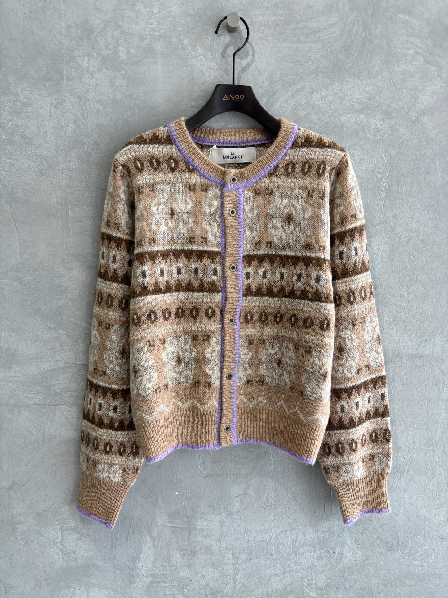ジャガードカーディガン／LE MÉLANGE