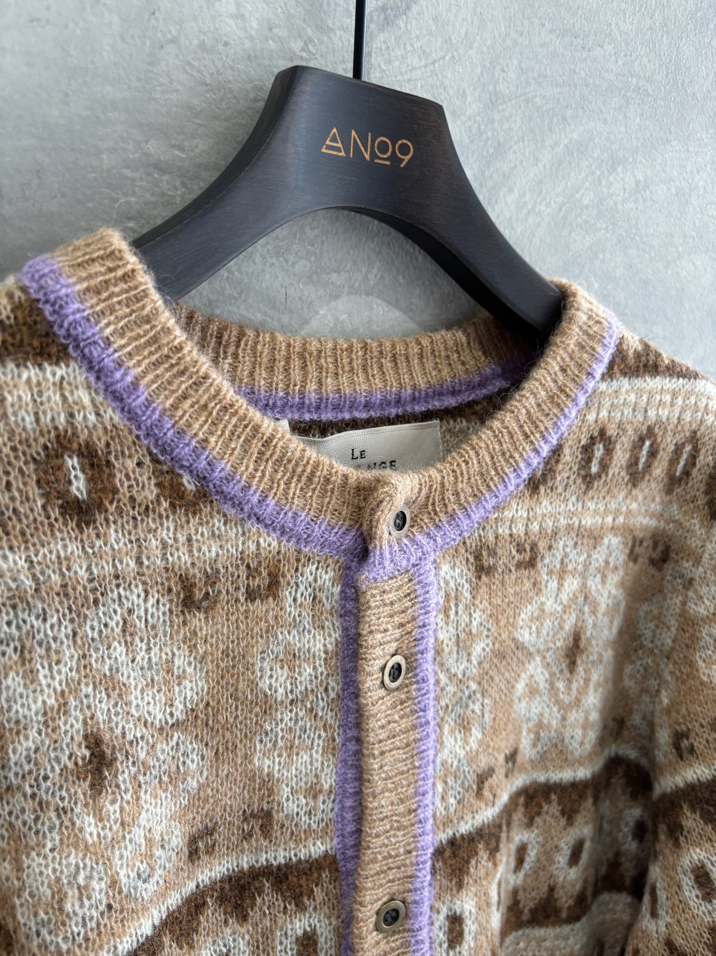 ジャガードカーディガン／LE MÉLANGE