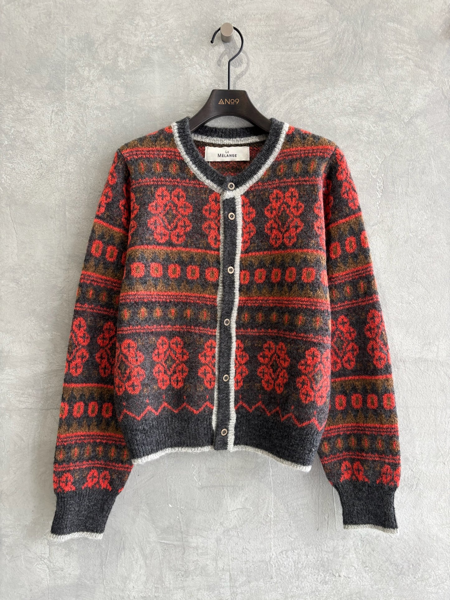 ジャガードカーディガン／LE MÉLANGE