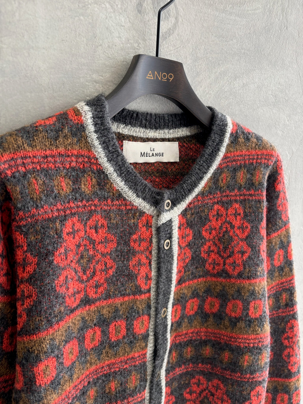 ジャガードカーディガン／LE MÉLANGE