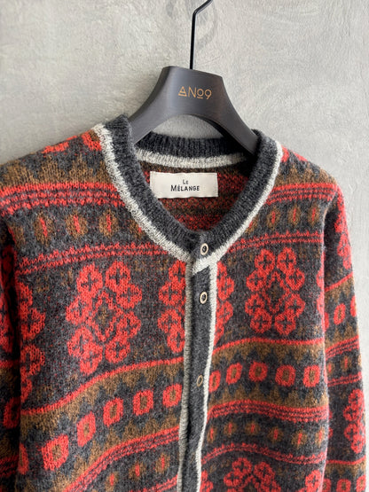 ジャガードカーディガン／LE MÉLANGE