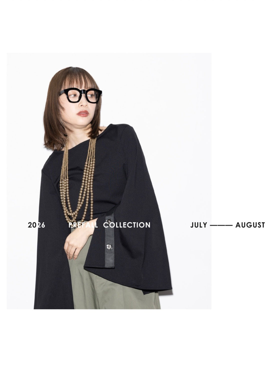 受付終了【予約⚡︎販売】フレアスリーブブラウス／MG BL-26103-A／MARGAUX VINTAGE／2026 AW＃1