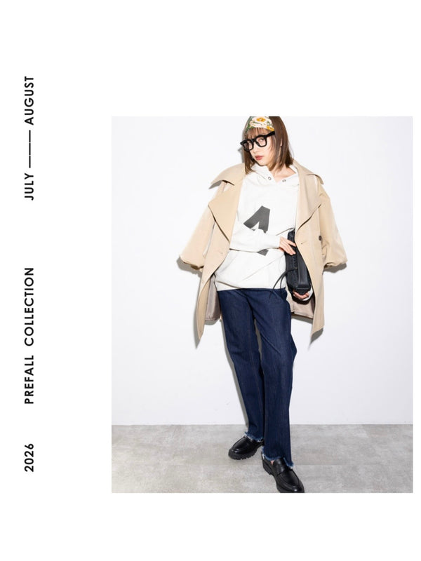 【予約⚡︎販売】バルーンスリーブミドル丈トレンチ／MG CO-26084-A／MARGAUX VINTAGE／2026 AW＃1