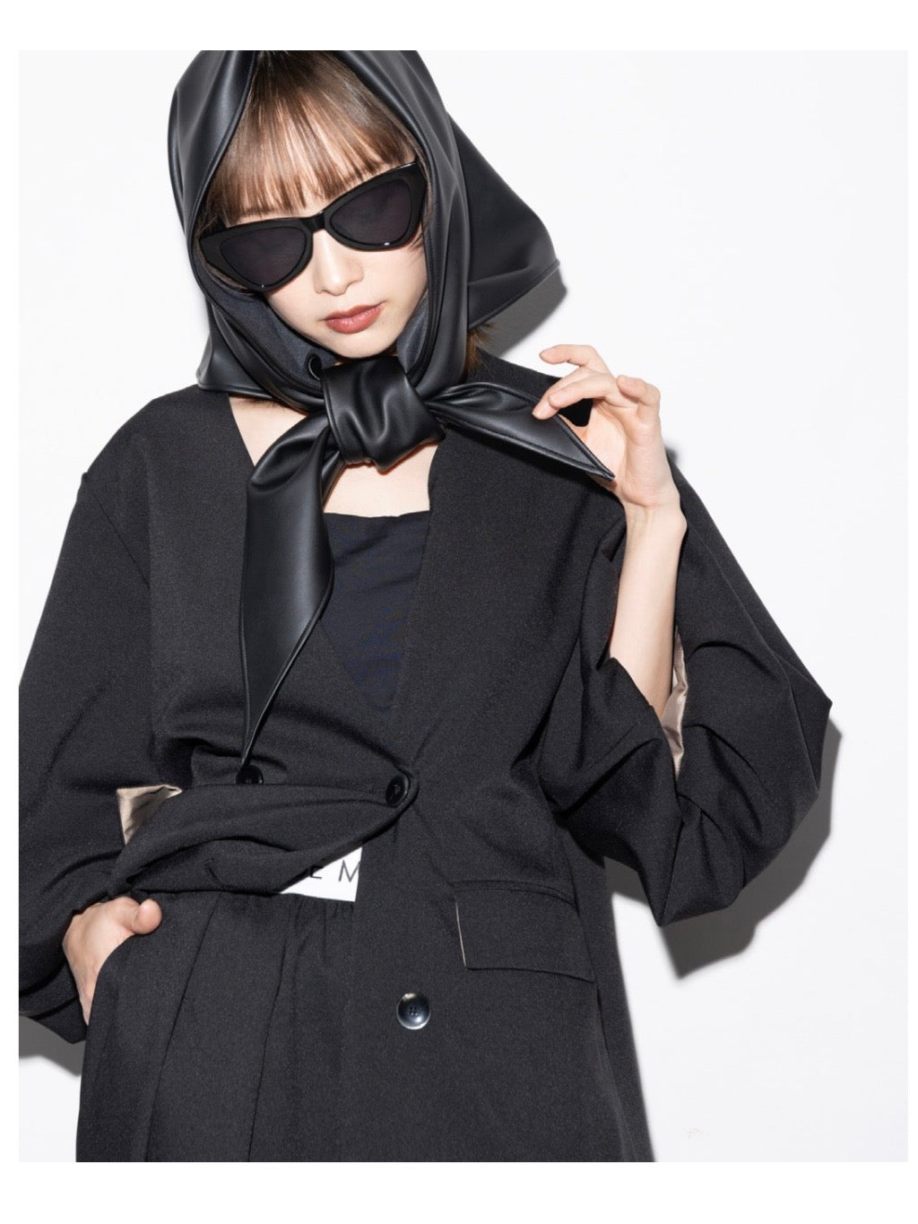 受付終了【予約⚡︎販売】フェイクレザースカーフ／MG AC-26107-A／MARGAUX VINTAGE／2026 AW＃1