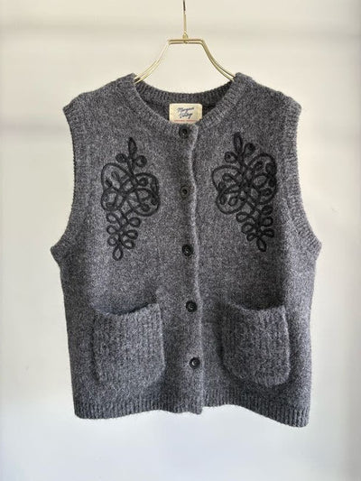 受付終了【予約⚡︎販売】コード刺繍ベスト／MG JK-26082-A／MARGAUX VINTAGE／2026 AW＃1