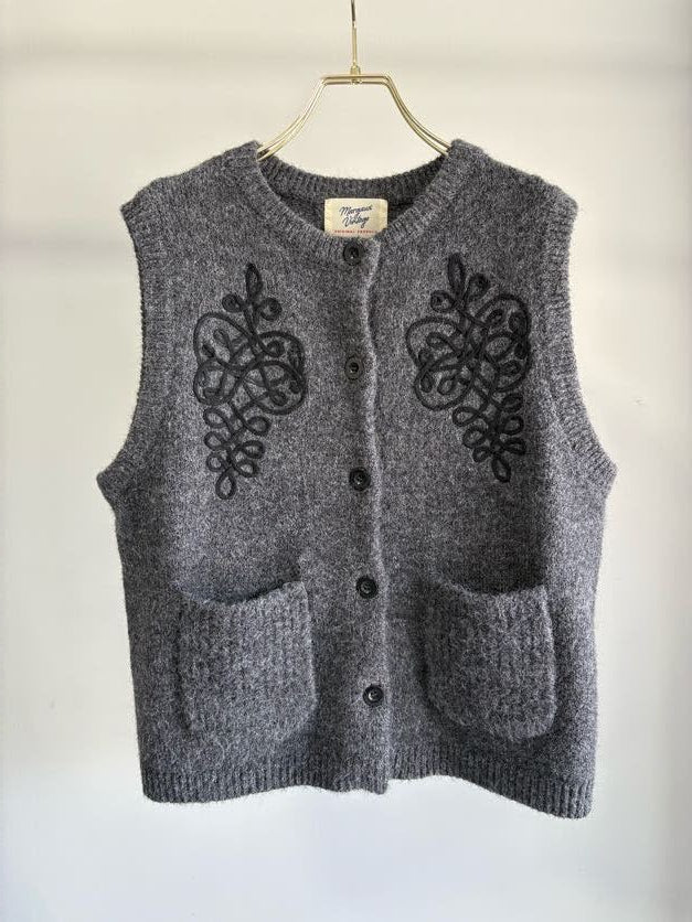 【予約⚡︎販売】コード刺繍ベスト／MG JK-26082-A／MARGAUX VINTAGE／2026 AW＃1