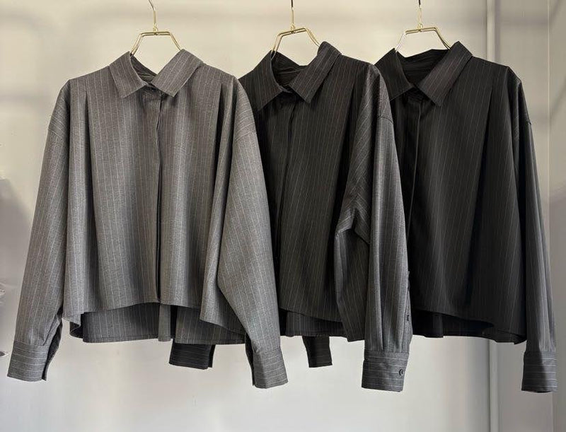 【予約⚡︎販売】ピンストライプブラウス／MG BL-26094-A／MARGAUX VINTAGE／2026 AW＃1