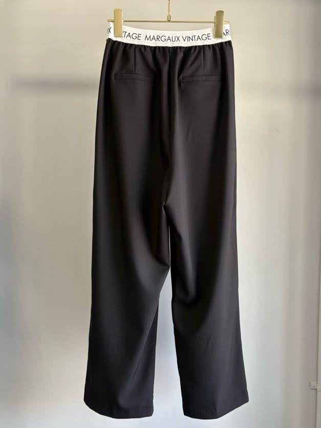 受付終了【予約⚡︎販売】ロゴウエストタックパンツ／MG PT-26089-A／MARGAUX VINTAGE／2026 AW＃1