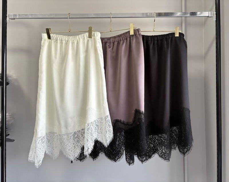 【予約⚡︎販売】ヘムレーススカート／MG SK-26097-A／MARGAUX VINTAGE／2026 AW＃1