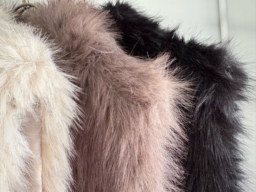 【予約⚡︎販売】フェイクファーベスト／MG JK-26100-A／MARGAUX VINTAGE／2026 AW＃1