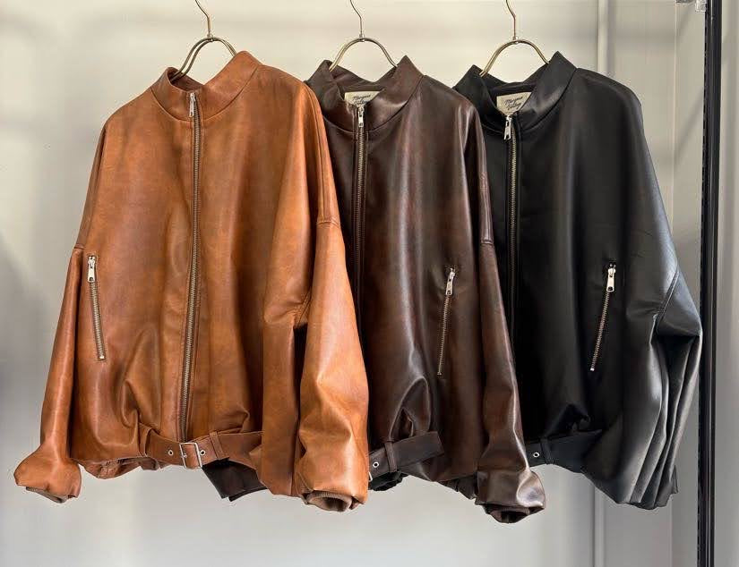 【予約⚡︎販売】レザーライダース／MG JK-26081-A／MARGAUX VINTAGE／2026 AW＃1