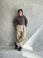 2WAYコーデュロイボーダーヘンリーネックロンT／8651002／LE MÉLANGE／2026 AW #2