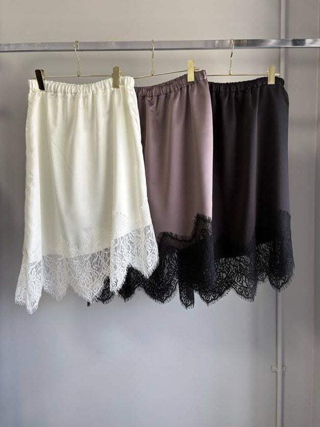 【予約⚡︎販売】ヘムレーススカート／MG SK-26097-A／MARGAUX VINTAGE／2026 AW＃1