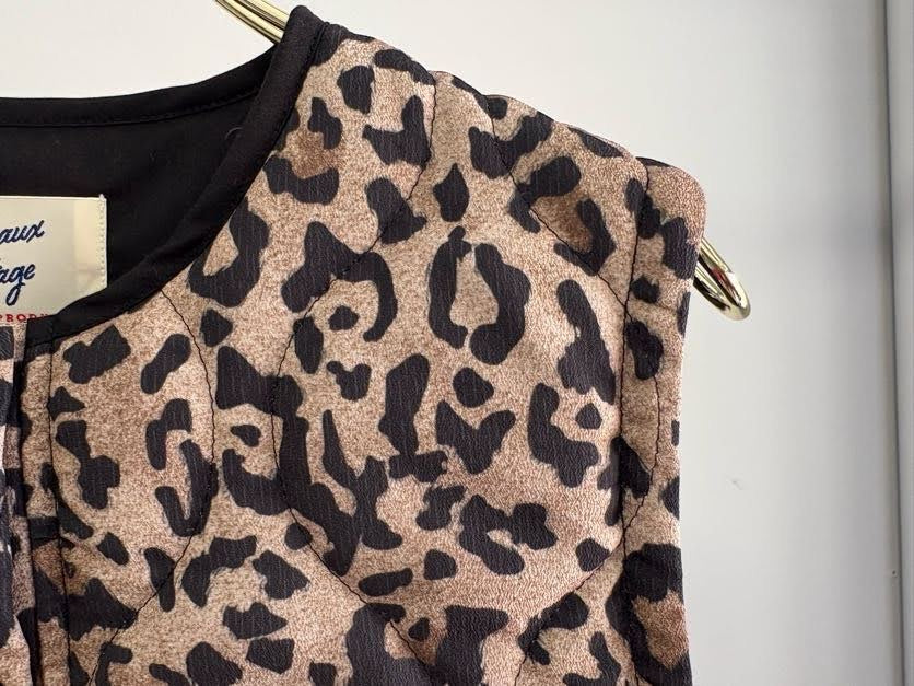 【予約⚡︎販売】レオパードパディングベスト／MG JK-26087-A／MARGAUX VINTAGE／2026 AW＃1
