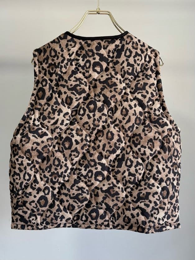 【予約⚡︎販売】レオパードパディングベスト／MG JK-26087-A／MARGAUX VINTAGE／2026 AW＃1