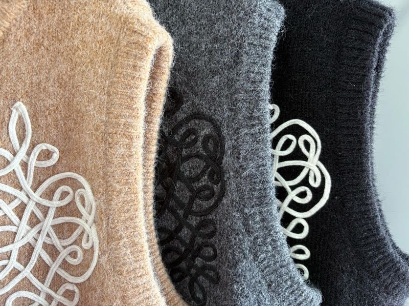 【予約⚡︎販売】コード刺繍ベスト／MG JK-26082-A／MARGAUX VINTAGE／2026 AW＃1