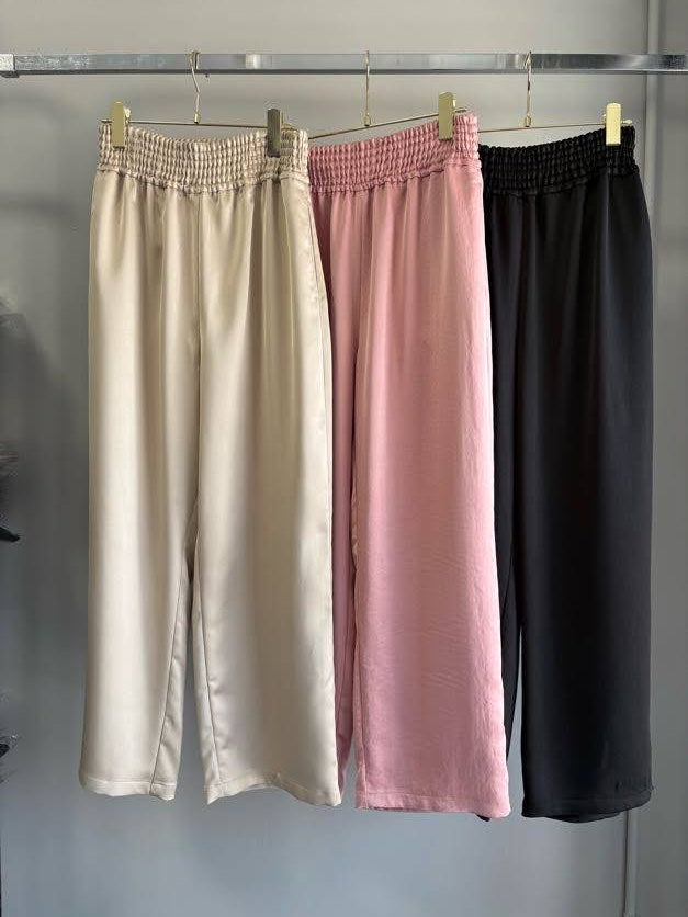 【予約⚡︎販売】ウエストゴムサテンパンツ／MG PT-26098-A／MARGAUX VINTAGE／2026 AW＃1