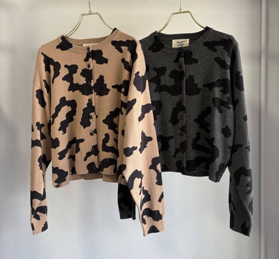受付終了【予約⚡︎販売】レオパードプリントカーディガン／MG KN-26093-A／MARGAUX VINTAGE／2026 AW＃1