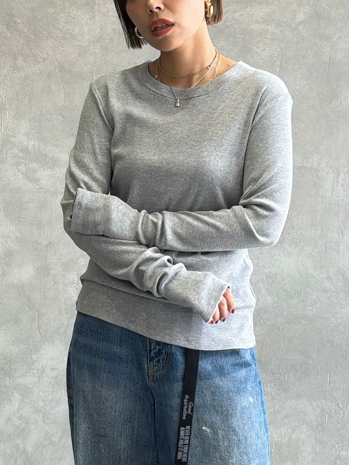 細リブジャージロンT／8651003／LE MÉLANGE／2026 AW #2