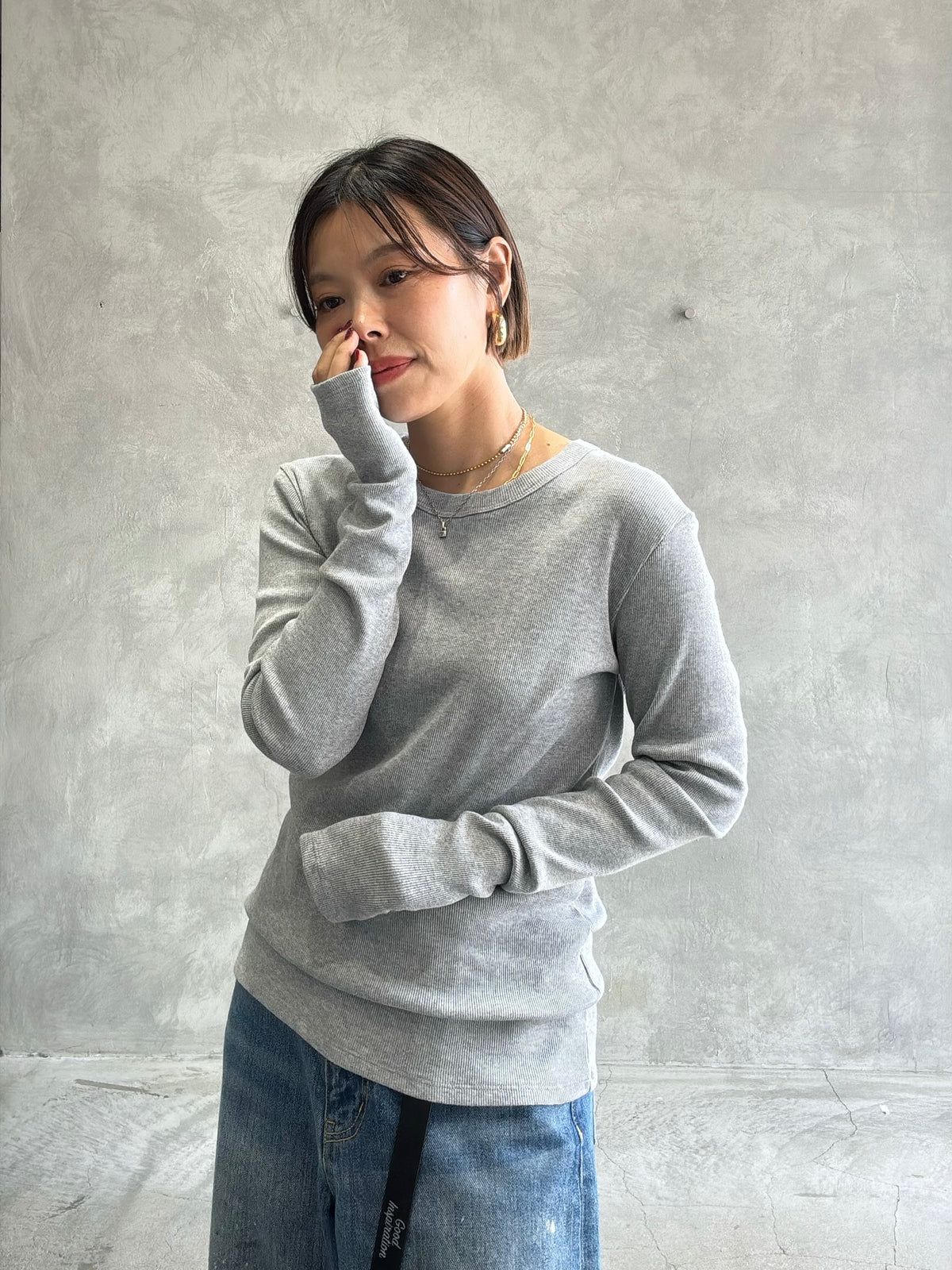 細リブジャージロンT／8651003／LE MÉLANGE／2026 AW #2