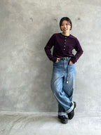 2WAYコーデュロイボーダーヘンリーネックロンT／8651002／LE MÉLANGE／2026 AW #2
